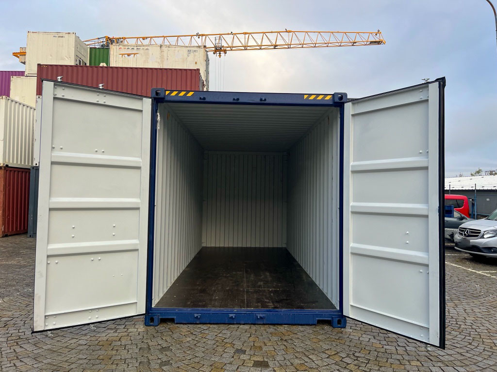 20ft High-Cube Shipping Container - Steel Floor - RAL 5013 Cobalt Blue — supplier photo 1