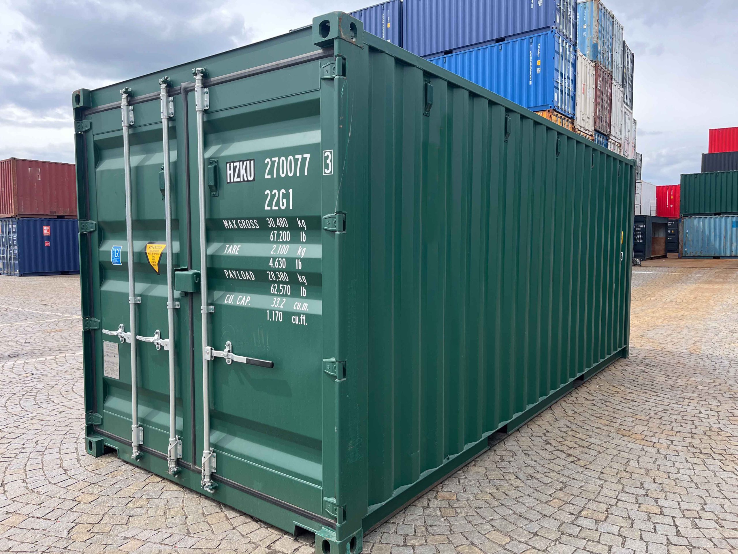 20ft Shipping Container - RAL 6005 Moss Green — supplier photo 1