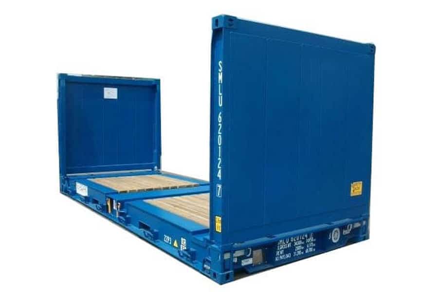 20ft Flat Rack Container - Steel Floor - Used — supplier photo 1