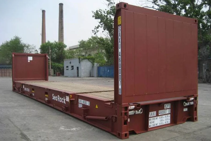 40ft Flat Rack Container - Steel Floor - Used — supplier photo 1