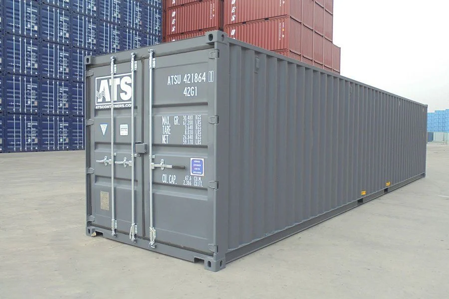 40ft Shipping Container - Plywood Floor - New (One-Trip) - RAL 5010 Gentian Blue — supplier photo 1